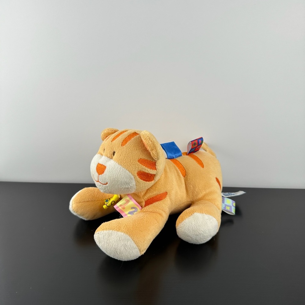 Mary Meyer Taggies Rare Baby Tiger Kitty Cat 8” Orange White Striped Plush